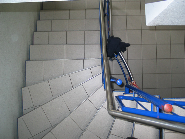 Problematische Treppe - Draufsicht
