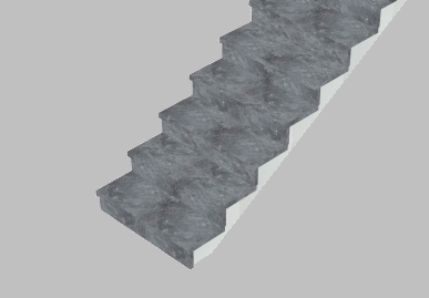 Betontreppe mit Steinstufen